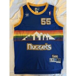 Dikembe Mutombo#55 Denver Nuggets Throwback Retro Jersey Size Medium